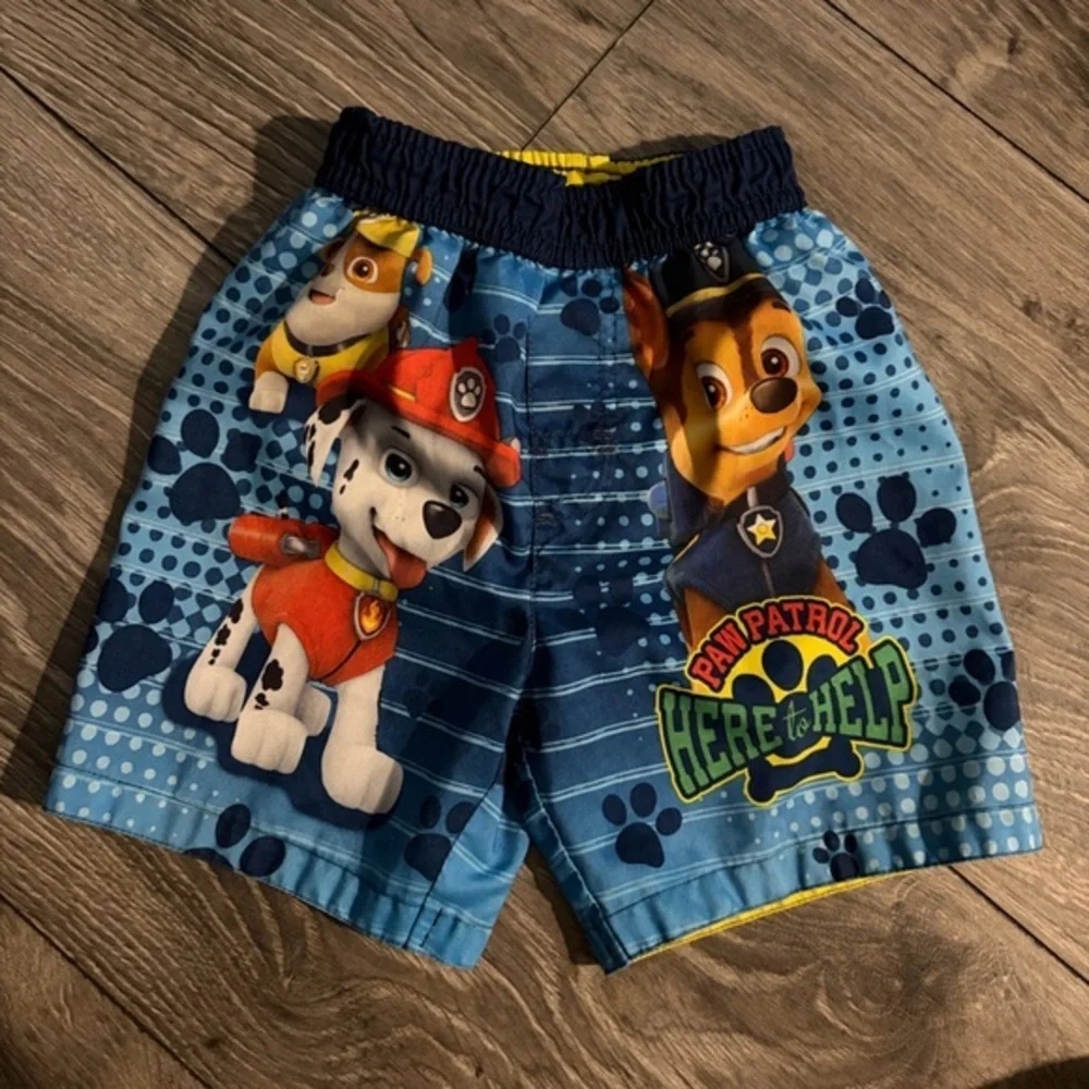 Nickelodeon Blue Paw Patrol Kids  Swim Shorts Size 2T